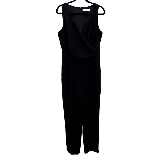 NWOT Ali & Jay Size L Sleeveless Slim Leg Asymmetrical Jumpsuit - Black MSRP$138 - Picture 3 of 12
